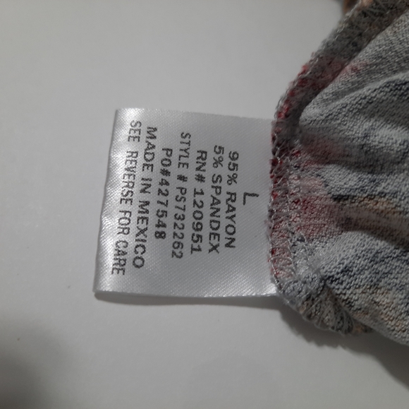 L Grey Floral Dress - Picture 5 of 5